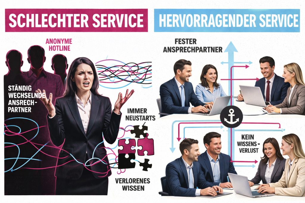 Erreichbarkeit & Persönliche Betreuung